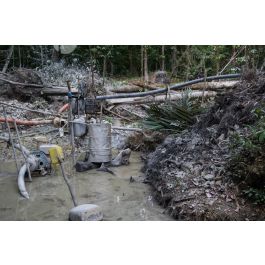 ImagesDéfense Découverte d un site d orpaillage illégal à Saint Jean