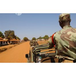 Imagesd Fense Patrouille De Soldats Centrafricains En Pick Up Dans La