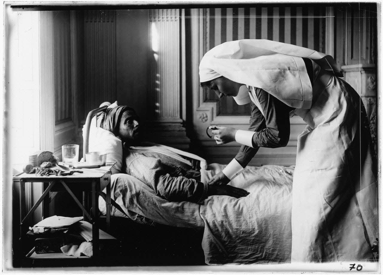 A l'ambulance am&eacute;ricaine, Park, Oise, 1917. [l&eacute;gende d'origine]