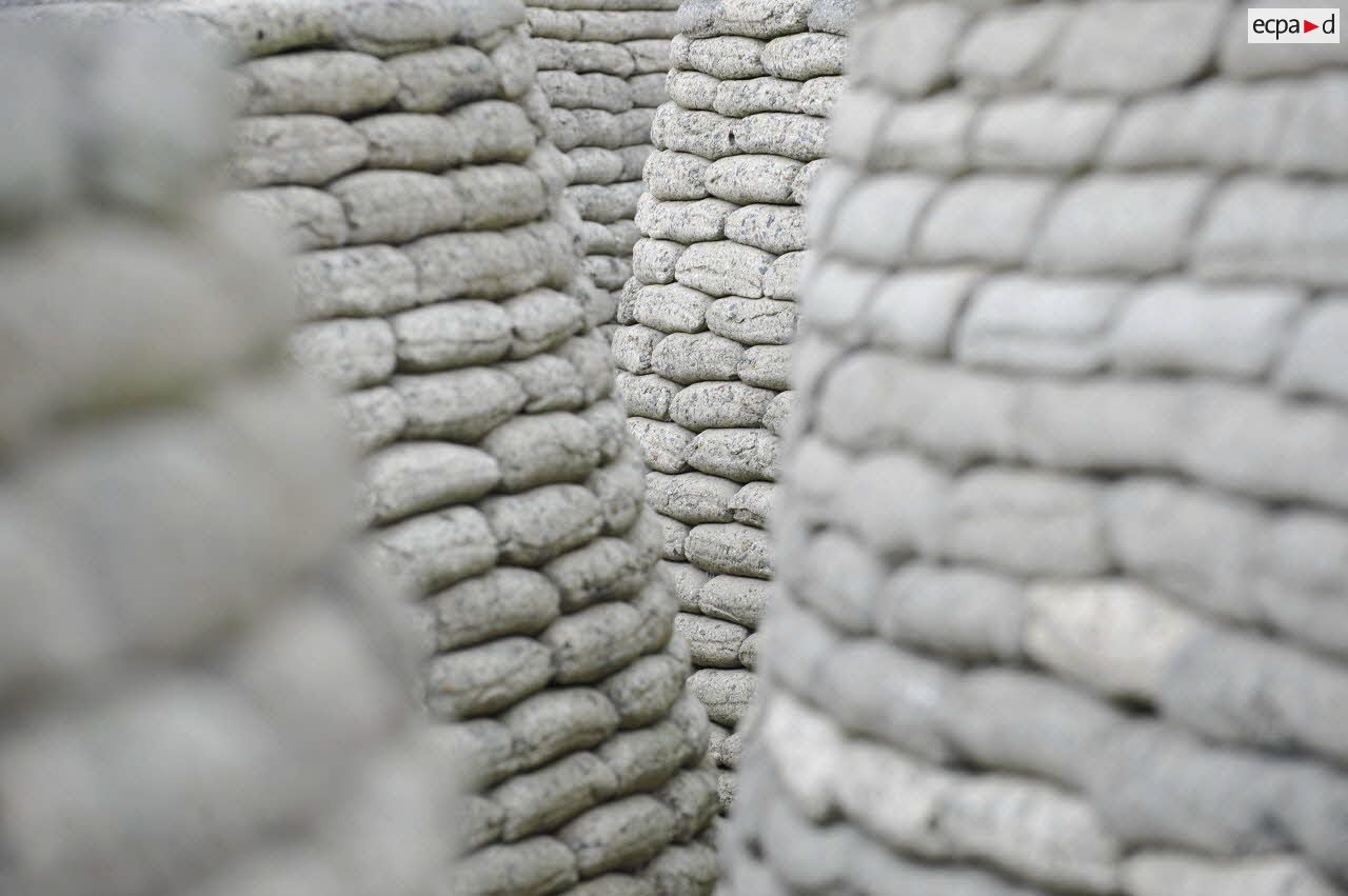 Tranchées restaurées du mémorial de Vimy.