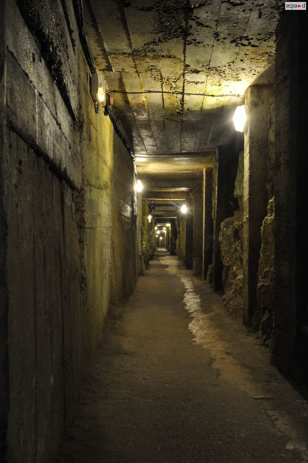 Anciens souterrains restaurés au mémorial de Vimy.