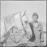 La 5e division blindée et le 19e bataillon de chasseurs à pied en opération dans les djebels à Nedroma. [Description en cours]