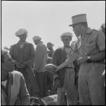 La 5e division blindée et le 19e bataillon de chasseurs à pied en opération dans les djebels à Nedroma. [Description en cours]