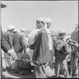 La 5e division blindée et le 19e bataillon de chasseurs à pied en opération dans les djebels à Nedroma. [Description en cours]