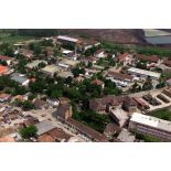 Vue aérienne du HQ du camp militaire SDK (serment de Koufra) de la BMN-N.