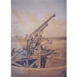 Noyon (Oise). Pièce de 75 CA sur plateforme. [légende d'origine]