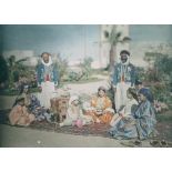 Famille mauresque, résidence de Casablanca. [légende d'origine]