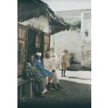 Marchands marocains à Mecknès (sic). [légende d'origine]