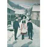 Jeunes Alsaciens à Hussern. [légende d'origine]