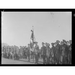 Omsk. Le drapeau tchèque. [légende d'origine]