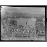 Iles Hawaï. Honolulu. Vue des quais (cliché retrouvé). [légende d'origine]