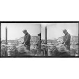 Ansauville (Meurthe-et-Moselle), un cuisinier américain au travail. [légende d'origine]