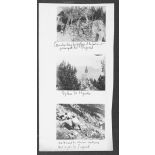 Construction du pylone et du batiment principal de Pregentil / Pylone de Pregentil / Au travail de mine au dessus de l'a pic de Pregentil. [légende d'origine]