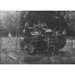 [Machine à cisailler et à versoirs. Expérience de Maisons-Lafitte du 22 juillet 1915 (film cinématographique).]