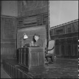 M. Hoang Gia Duc lit son discours relatif à l'épopée du général Vo Tanh du règne Gialong.