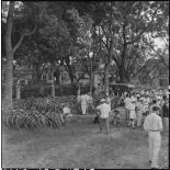Parking de vélos à l'occasion du match de football opposant l'équipe militaire de France à la sélection vietnamienne d'Hanoï.