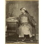 Chine, Tien-Tsin, 1878. Portrait du vice-roi Li Hung Shang (1823-1901).<br>