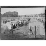 Lamorlaye (Oise). Camp de prisonniers allemands. Vue d'ensemble du camp. [légende d'origine]