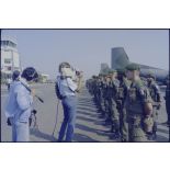 2e REP filmé avant la revue sur l'aéroport de Bastia.