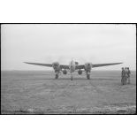 L'avion sur le point de décoller.