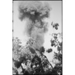 Destructions de routes dans la ville de Montefalcone Nel Sannio, dans la province de Campobasso.