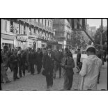 Revue des troupes par le général De Gaulle à Marseille le 15 septembre 1944.