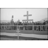 Allocution du maire de Grenoble Frédéric Lafleur lors de la remise de l'Ordre de la Libération à la ville par le général de Gaulle.