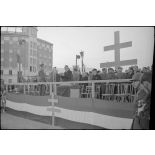 Allocution du maire de Grenoble Frédéric Lafleur lors de la remise de l'Ordre de la Libération à la ville par le général de Gaulle.
