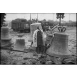 Récupération de cloches d'églises de Lorraine prises par les troupes allemandes.