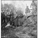 Bivouac de soldats du 1er corps d'armée lors de la reconquête du Doubs et du Territoire de Belfort.