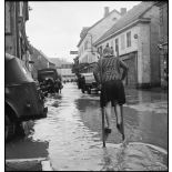 Inondation dans la commune d'Audincourt.