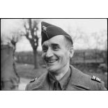 Portrait du  lieutenant-colonel Joseph Putz, commandant le sous-groupement éponyme, à Ehl (Bas-Rhin).