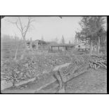 La Harazée (Marne). Entrée du village. [légende d'origine]