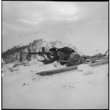 Eclaireurs-skieurs en séjour au centre d'entraînement en montagne du Lioran.