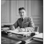 Portrait du général de division Odilon Picquendar (ou Piquendar selon les sources), chef d'état-major de l'armée de terre de juillet 1940 à l'été 1942.