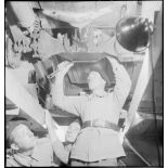 Instruction professionnelle d'artilleurs du 2e RAM.