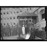 Neuilly-sur-Seine. Hôpital américain. Monsieur Justin Godart à la cérémonie pour la nomination du nouveau médecin-chef. [légende d'origine]