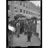 Neuilly-sur-Seine. Hôpital américain. Monsieur Justin Godart à la cérémonie pour la nomination du nouveau médecin-chef. [légende d'origine]