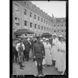 Neuilly-sur-Seine. Hôpital américain. Monsieur Justin Godart à la cérémonie pour la nomination du nouveau médecin-chef. [légende d'origine]