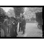 Neuilly-sur-Seine. Hôpital américain. Justin Godart à la cérémonie pour la nomination du nouveau médecin-chef. Monsieur Sharp. [légende d'origine]