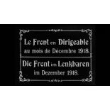 Le front en dirigeable au mois de décembre 1918.