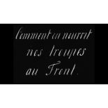 Comment on nourrit nos troupes au front.