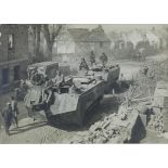 Missy sur Aisne. Un tank de S[ain]t Chamond. [légende d'origine]