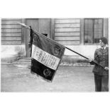 Présentation du drapeau du 43e RIA.