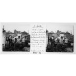 Albert. 28 mai 1915. Société industrielle d'Albert (anciens établissements Rochet). Transmissions détruites par le bombardement et l'incendie. Cliché Lieut[enant) Bullier. [légende d'origine]