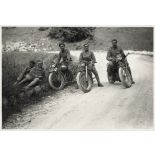 [Valdahon, Soldats du 506e RCC sur leur moto , 1934.]