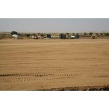 Déploiement de l'opération de la force européenne EUFOR Tchad/RCA (République centrafricaine) : terrassement et aménagement du camp des Etoiles.