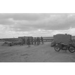 Passage d'un poste contrôle (check-point) italien.