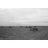 Progression de blindés allemands, Panzer II et Panzer IV.