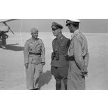 Arrivée du maréchal Erwin Rommel et rencontre avec les officiers.